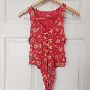 Vintage AE Button Up Crop Top